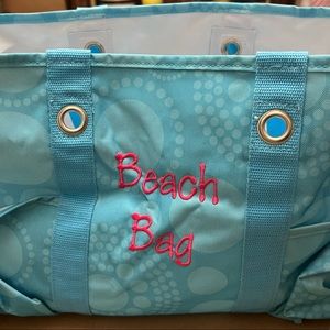 Large Thirty One 31 Bulk Lot Beach Tote Thermal Compact Keychain Lunch Bag Aqua